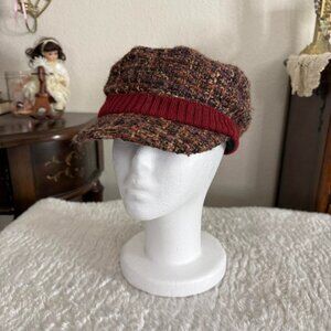 Y2k twee girly grunge quirky plaid tweed hat